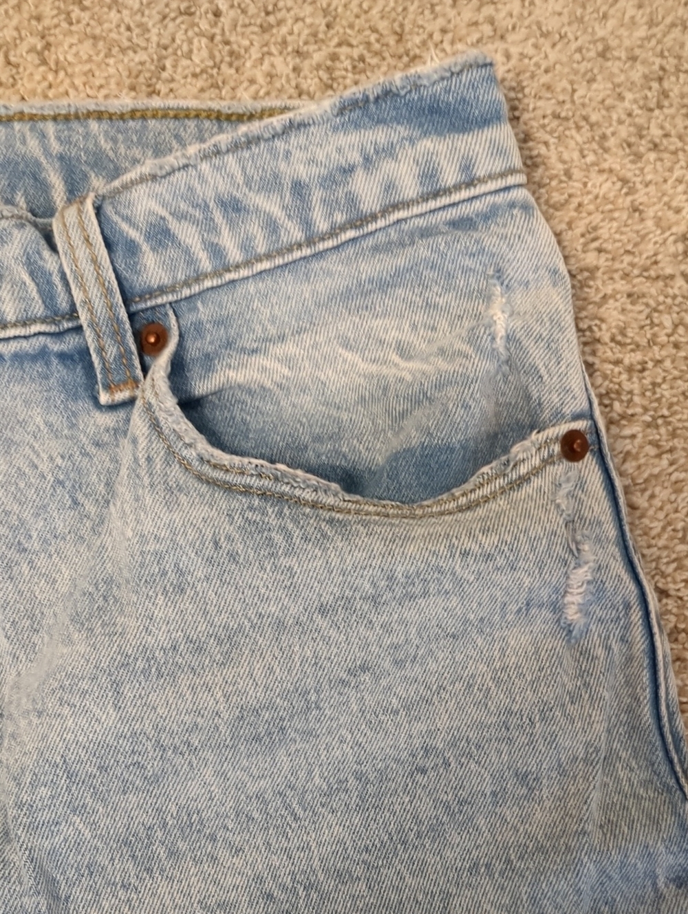 Abercrombie & Fitch The '90s Straight Ultra High Rise Size 30/10 Long - Picture 4 of 6